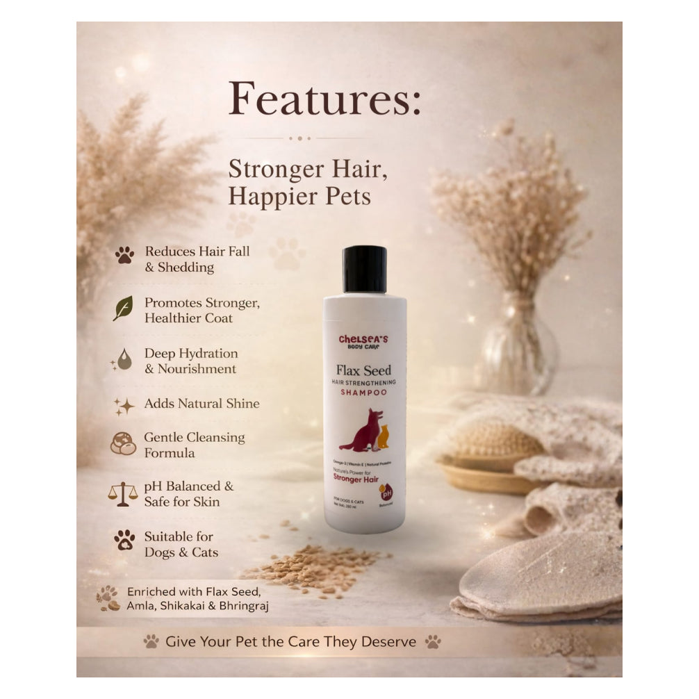 Dr. Chelsea’s Flax Seed Hair Strengthening Shampoo for Dogs & Cats