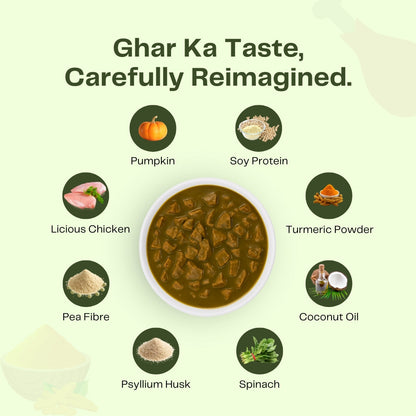 Pawfectly Made By Licious Ghar Wala Palak Chicken Adult Dog Wet Food
