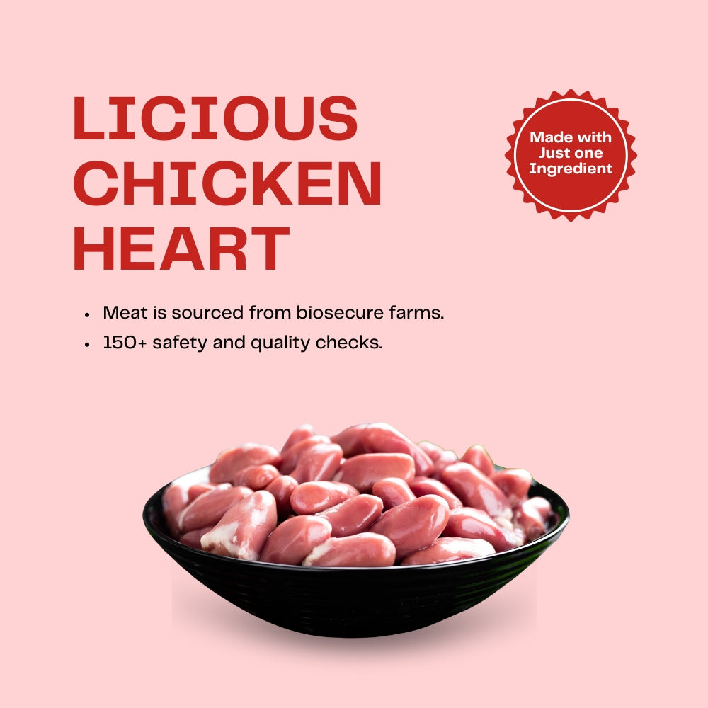 Pawfectly Made By Licious Dehydrated Chicken Heart Jerky Dog Treat