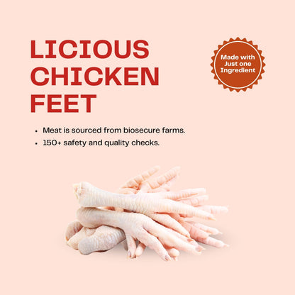 Pawfectly Made By Licious Dehydrated Chicken Feet Jerky Dog Treat