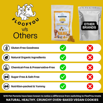 Floofyou Classic Banana Vegan Oven Baked Cookie Dog Treats