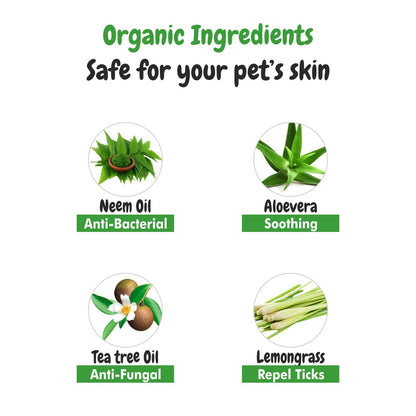 Bscly Neem Cleanse Herbal Shampoo for Cats & Dogs