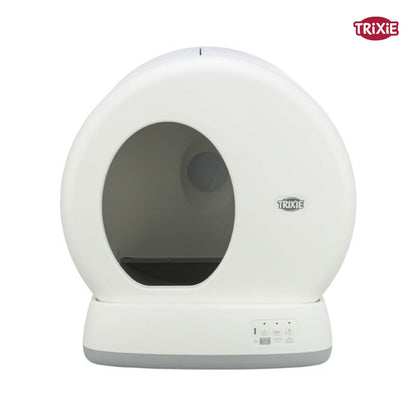 Trixie Automatic Self Cleaning Litter Tray for Cats (White)