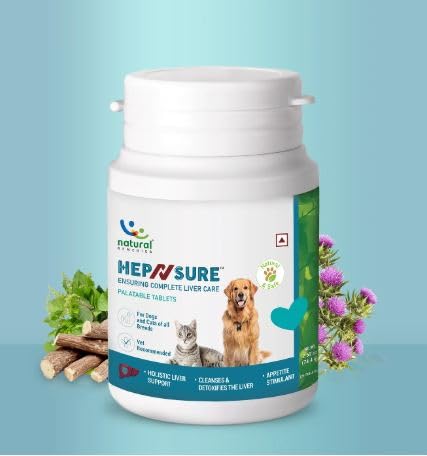 Natural Remedies Hep N sure Tablets for Dogs and Cats