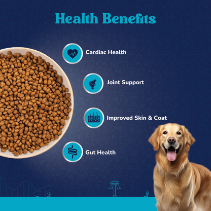 Carniwel Fresh Chicken Kibble Large Breed Dry Food and Fullr Dental Dog Treats