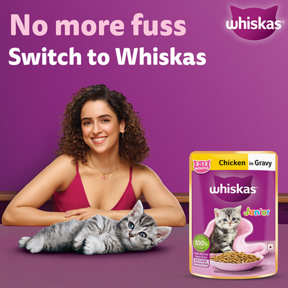 Whiskas Kitten Wet Food Value Combo |Chicken, Tuna & Mackerel
