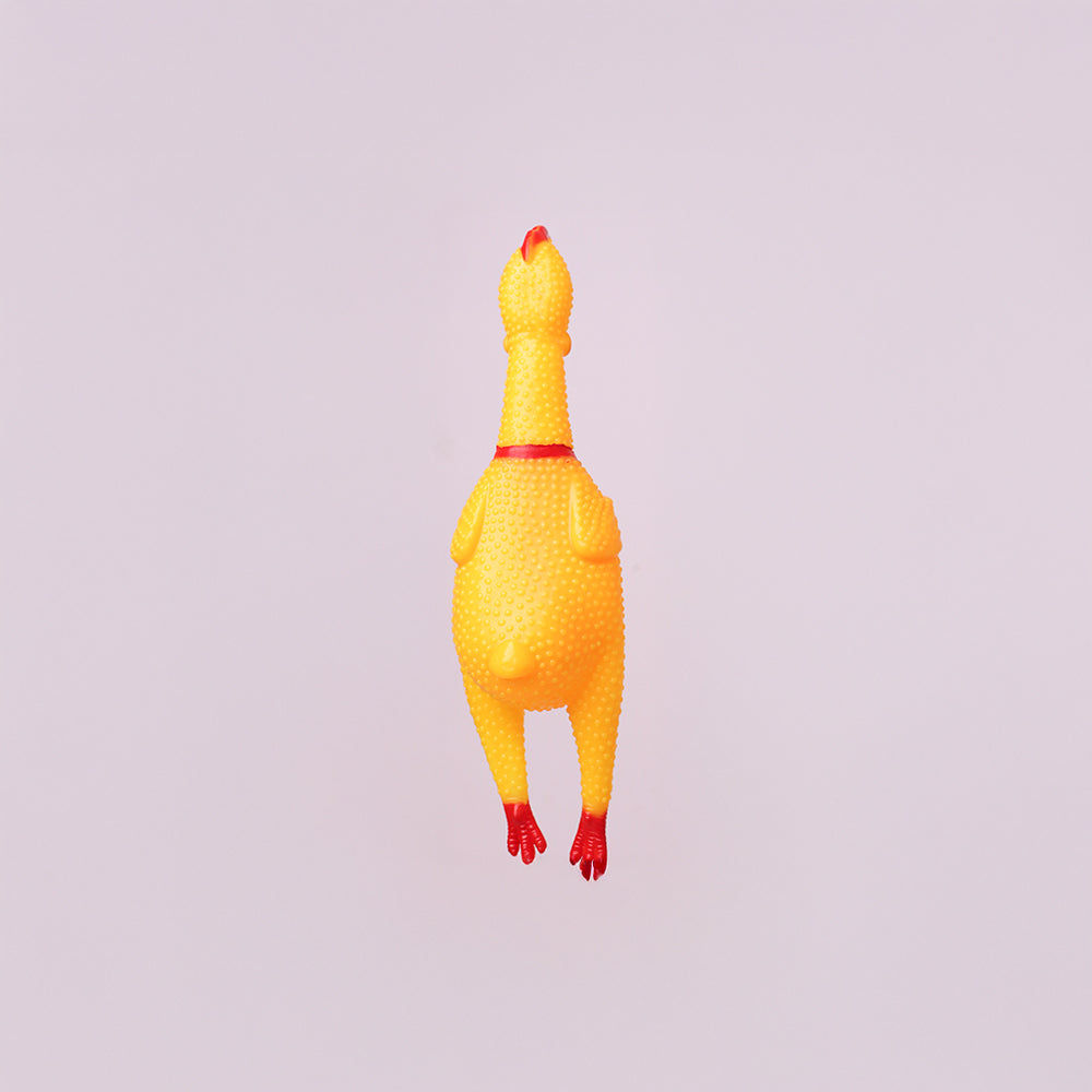 Skatrs Chicken Chew Toy for Dogs (Yellow)