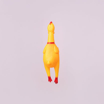 Skatrs Chicken Chew Toy for Dogs (Yellow)