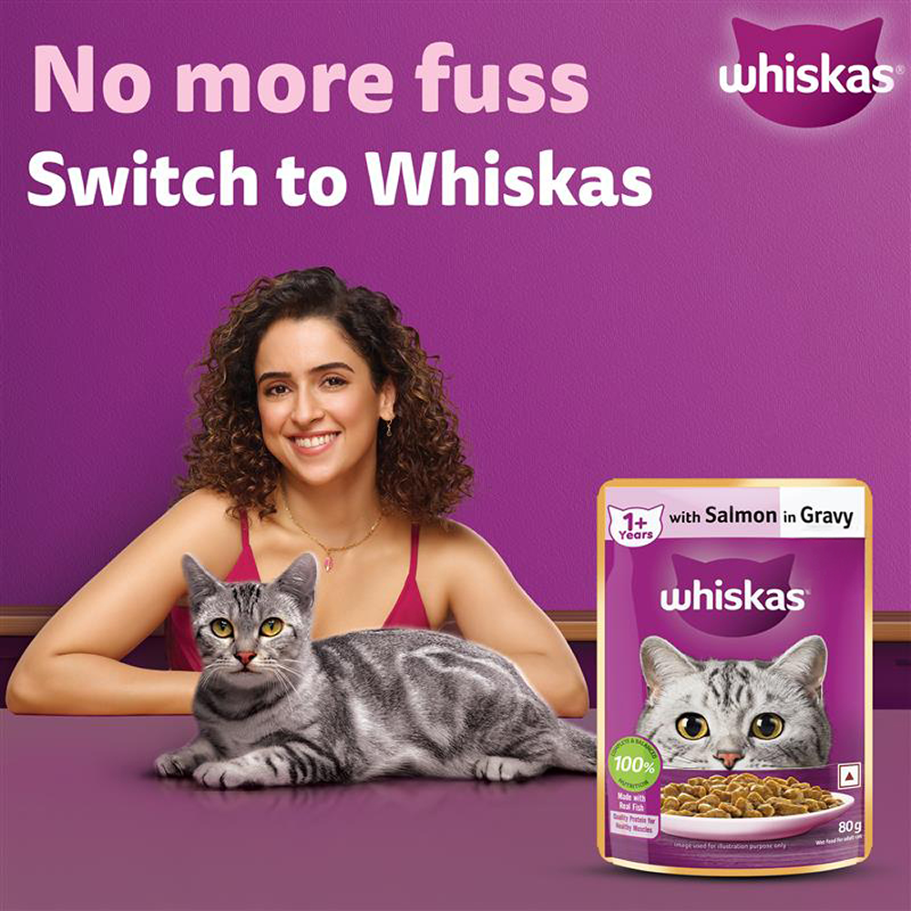 Whiskas Tuna in Jelly, Chicken and Salmon in Gravy Meal Adult Cat Wet Food