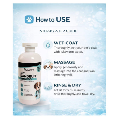 Dr. Chelsea’s Anti Dandruff Shampoo for Dogs & Cats