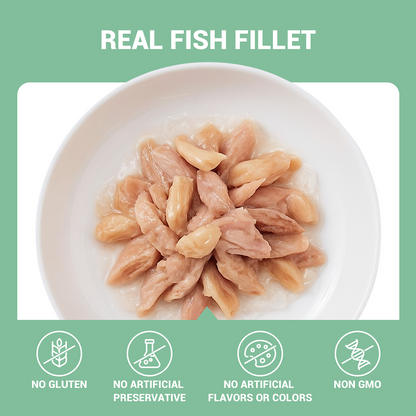 Schesir Tuna Whole Meat Salmon Rice in Jelly Adult Cat Wet Food