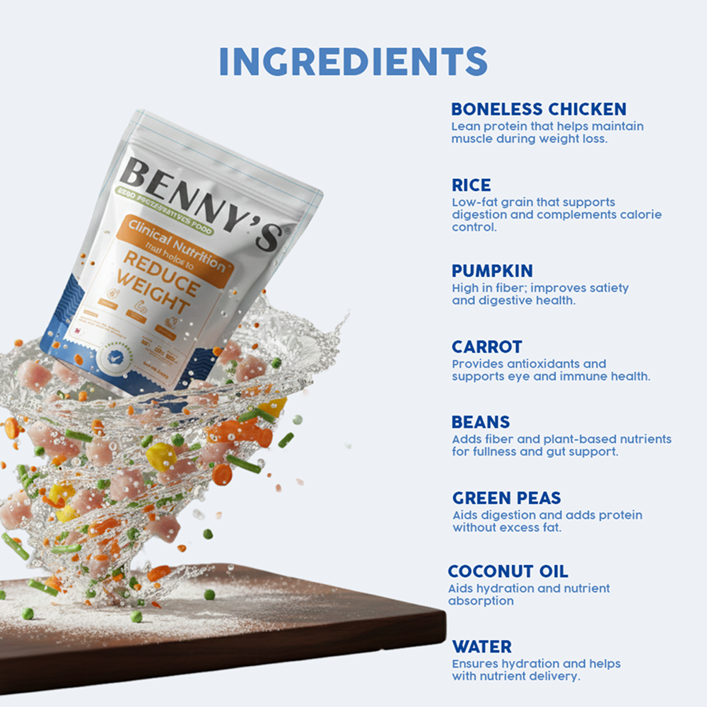Benny's Bowl Clinical Nutrition for Weight Reduction Dog Wet Food
