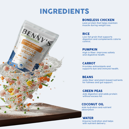 Benny's Bowl Clinical Nutrition for Weight Reduction Dog Wet Food