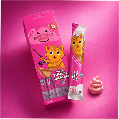 Smudges Little Licks Tuna and Salmon Creamy Bisque Adult Cat Treats