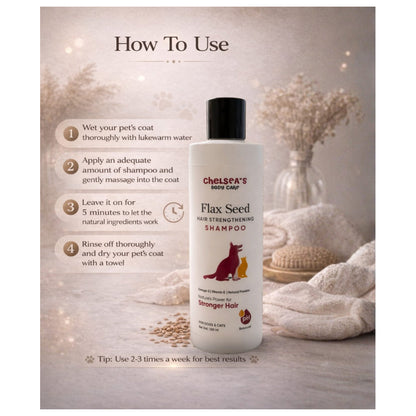 Dr. Chelsea’s Flax Seed Hair Strengthening Shampoo for Dogs & Cats