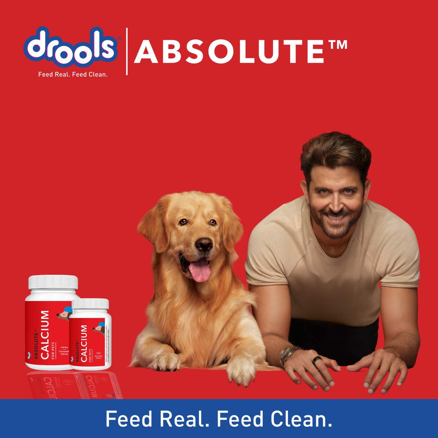 FG - Drools Absolute Calcium Dog Supplement Tablets