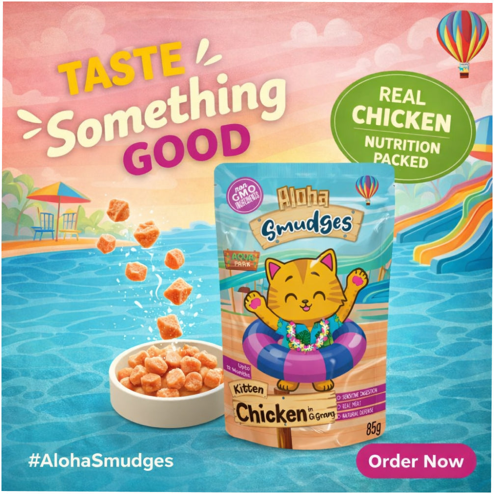 Aloha Smudges Chicken in Gravy Kitten Cat Wet Food
