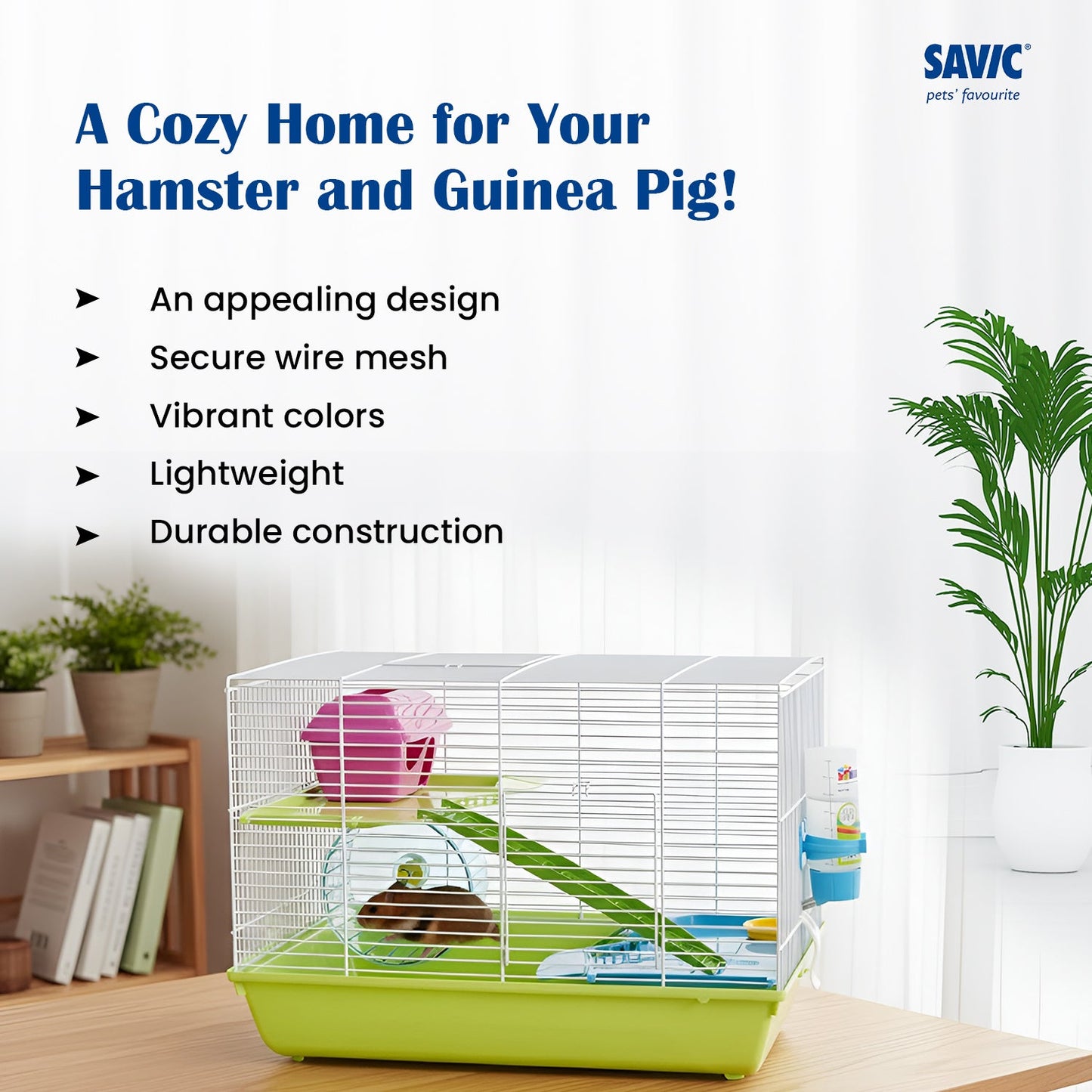 Savic Martha Triple Cage for Hamsters and Guniea Pigs
