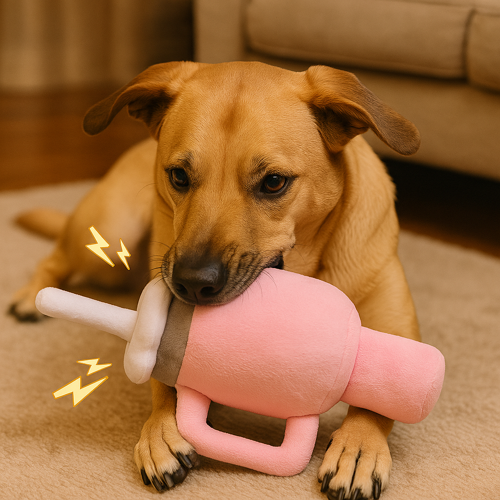 Talking Dog Club Tumbler Plush Toy For Dogs (Pink)