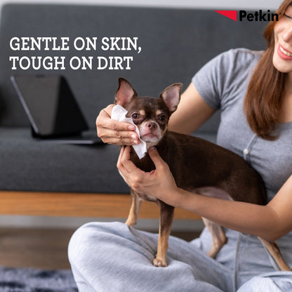Petkin Gaint Big N' Thick  Unscented Petwipes for Dogs and Cats