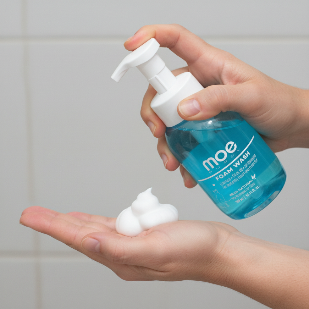 Moe Puppy Cleansing & Conditioning Foam Shampoo for Cats