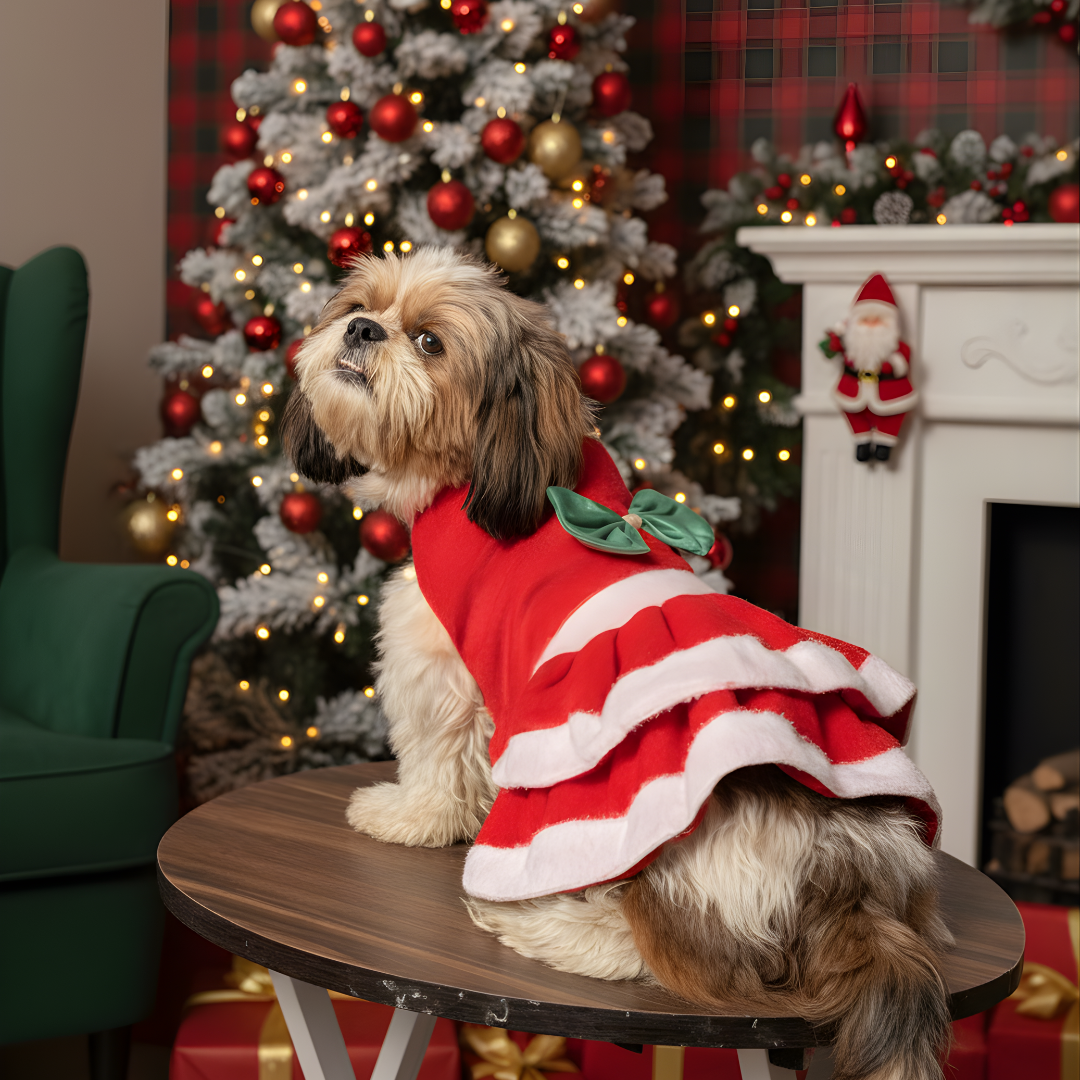 Pawgypets Christmas Dress for Dogs
