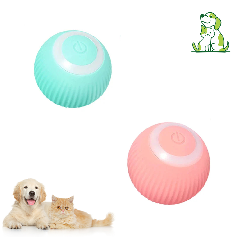 Healing Leaf 360 Degree Rotatable Interactive Toys for Dogs and Cats (Pink)