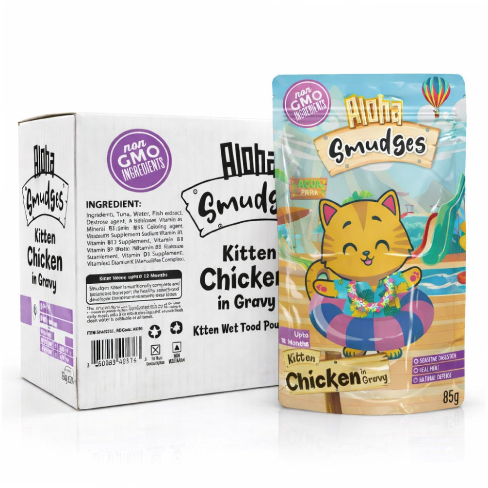 Aloha Smudges Chicken in Gravy Kitten Cat Wet Food