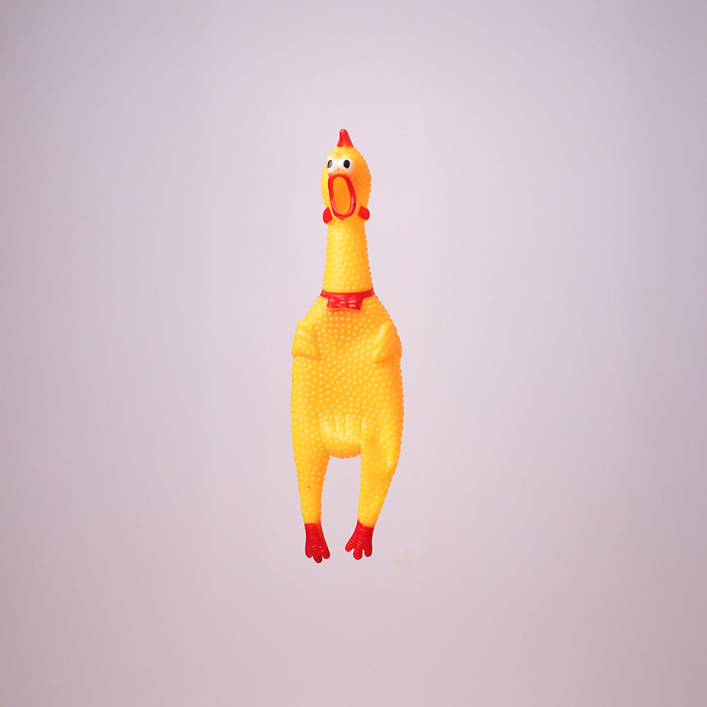 Skatrs Chicken Chew Toy for Dogs (Yellow)