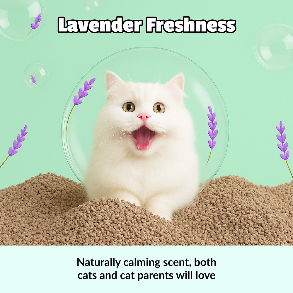 Scoopy Cat Litter | Lavender Scented | 100% Natural Indian Brown Sand