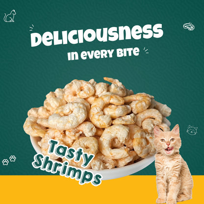 Goofy Tails Freeze Dried Shrimp Cat Treats