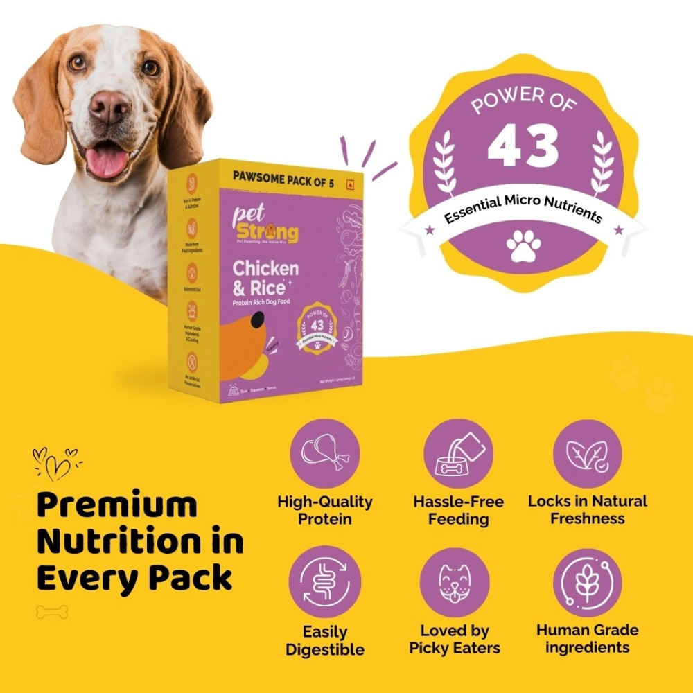 PetStrong Chicken and Rice Fresh Food for Dogs (Buy 1 Get 1 Free)