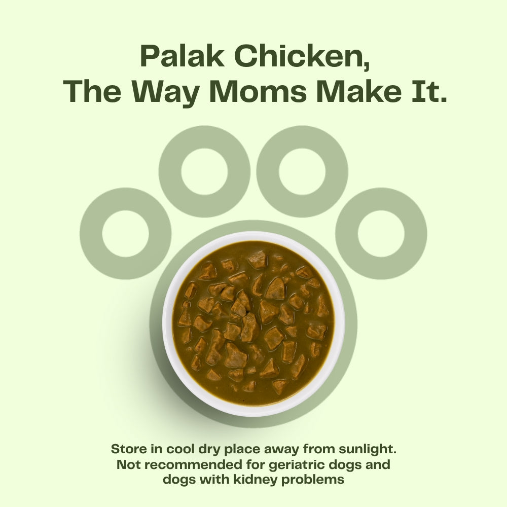 Pawfectly Made By Licious Ghar Wala Palak Chicken Adult Dog Wet Food