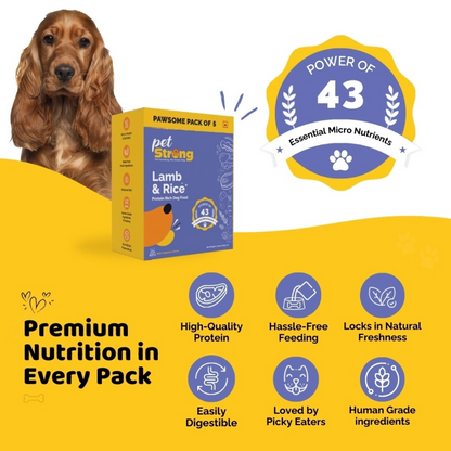 PetStrong Lamb and Rice Fresh Food for Dogs (Buy 1 Get 1 Free)