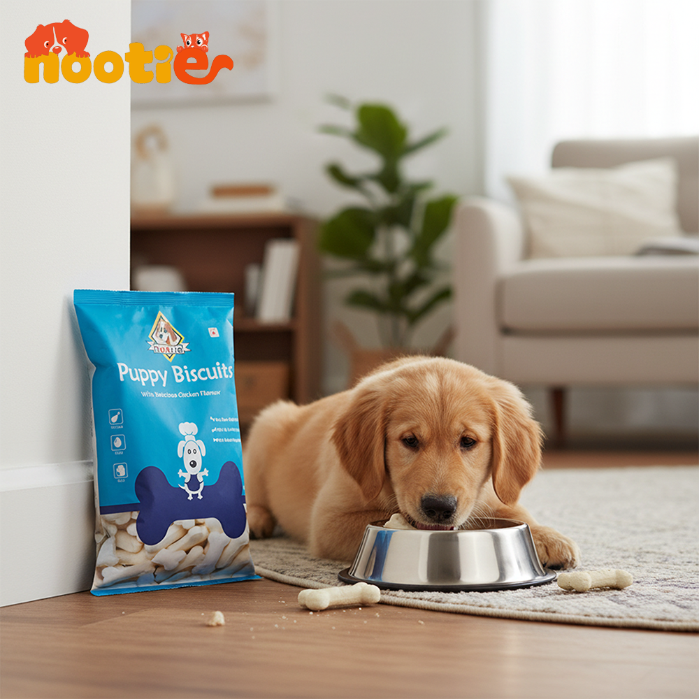 Nootie Chicken & Egg Milk Biscuits Puppy Dog Treats