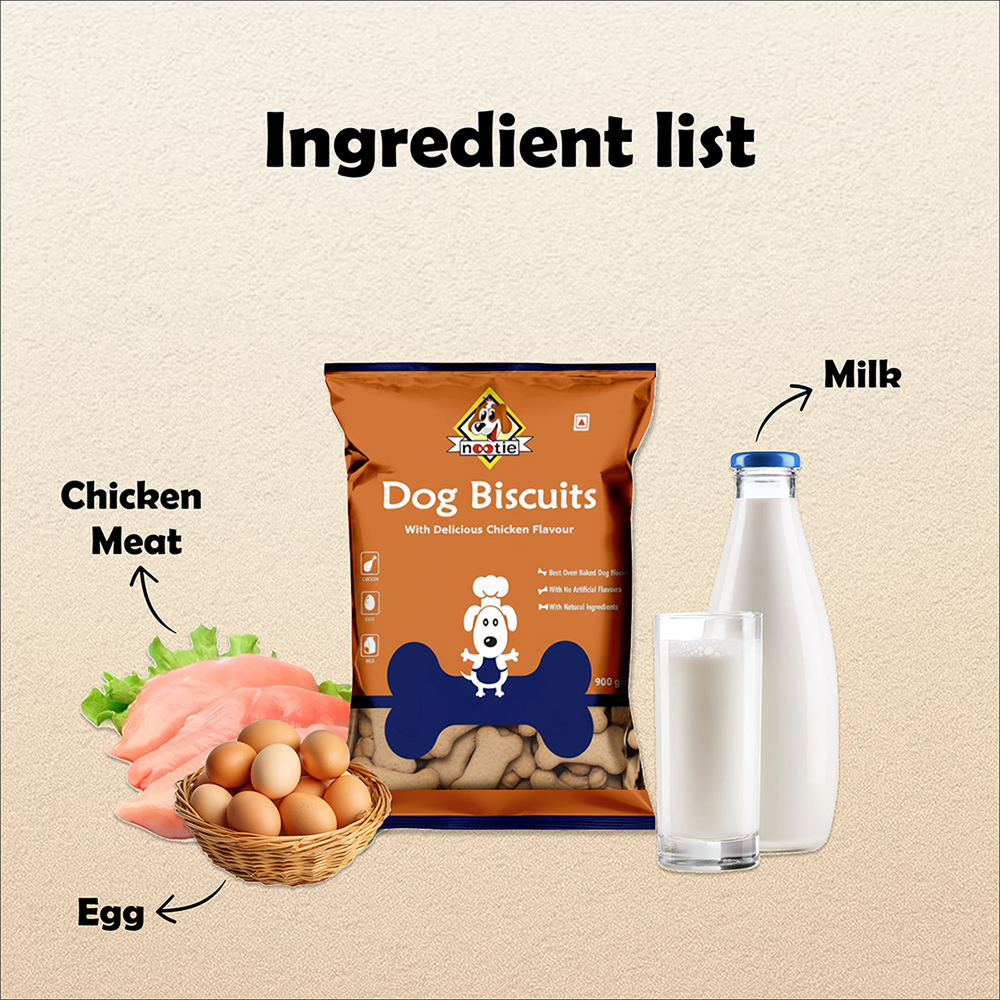 Nootie Chicken & Peanut Butter Flavour Biscuits Adult Dog Treats