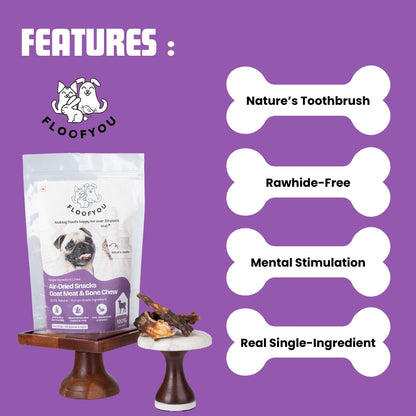 Floofyou Air Dried Meaty Chunks Bone Dental Chew Dog Treats