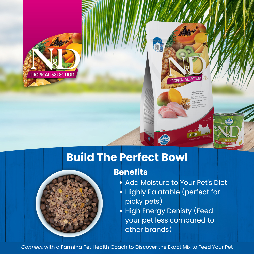 Farmina N&D Tropical Selection Chicken Adult Dog Medium & Maxi Dry Food