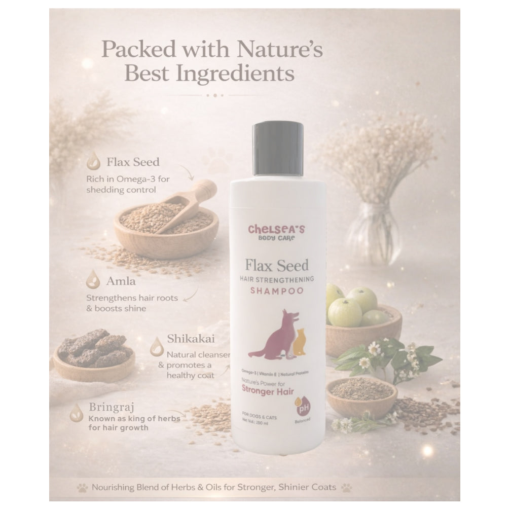 Dr. Chelsea’s Flax Seed Hair Strengthening Shampoo for Dogs & Cats