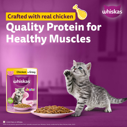 Whiskas Kitten Wet Food Value Combo |Chicken, Tuna & Mackerel