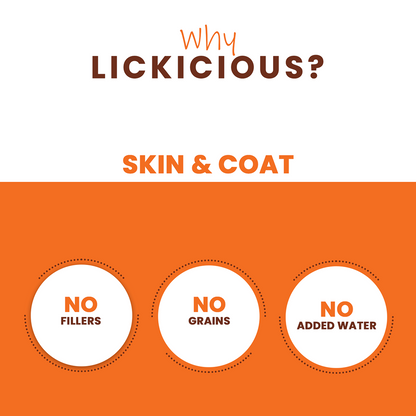 Lickicious Healthy Skin and Coat Chewy Stick Dog Treats