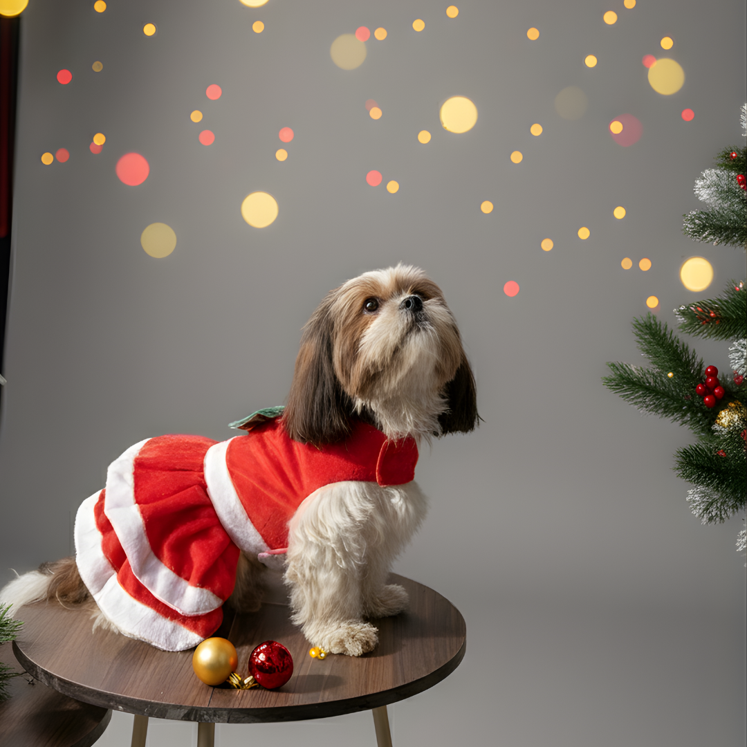 Pawgypets Christmas Dress for Dogs