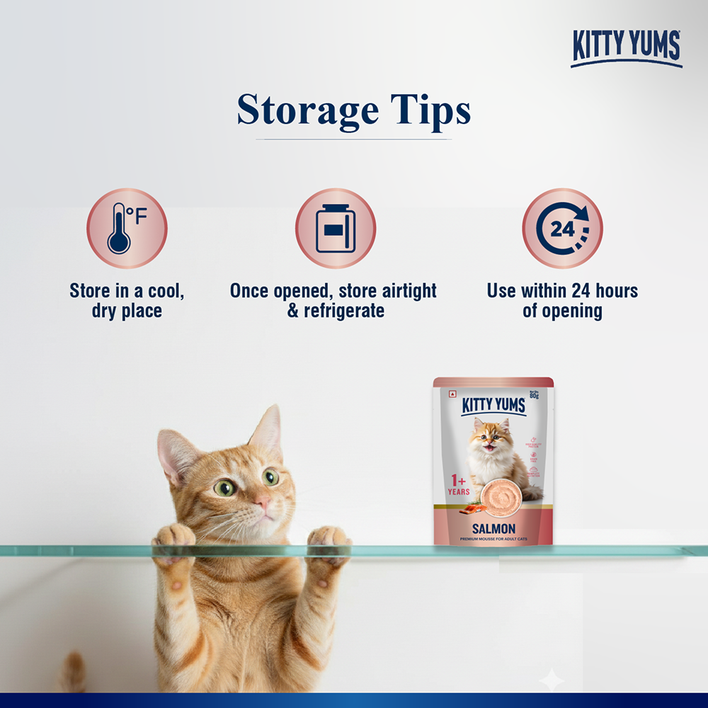 Kitty Yum Salmon Mousse Adult Cat Wet Food