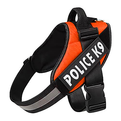 Skatrs Police K9 Harness for Dogs (Orange)