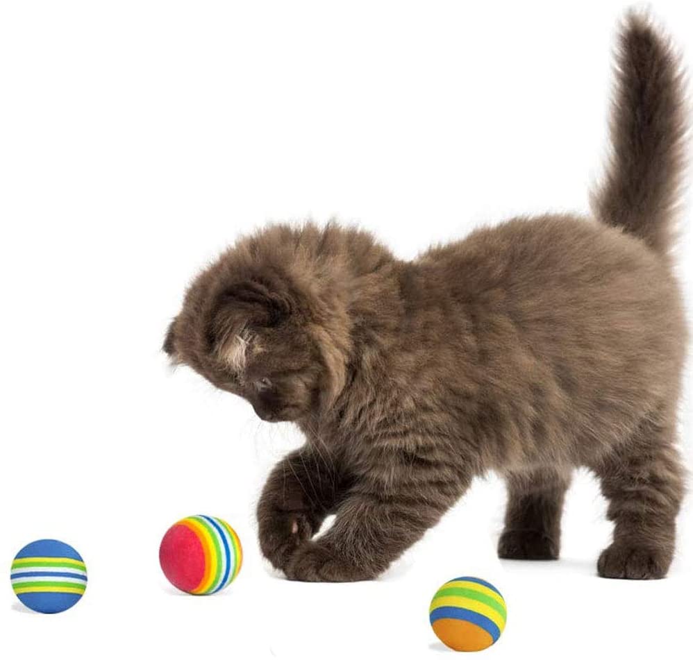 KUTKUT Foam Balls for Cats (Rainbow)