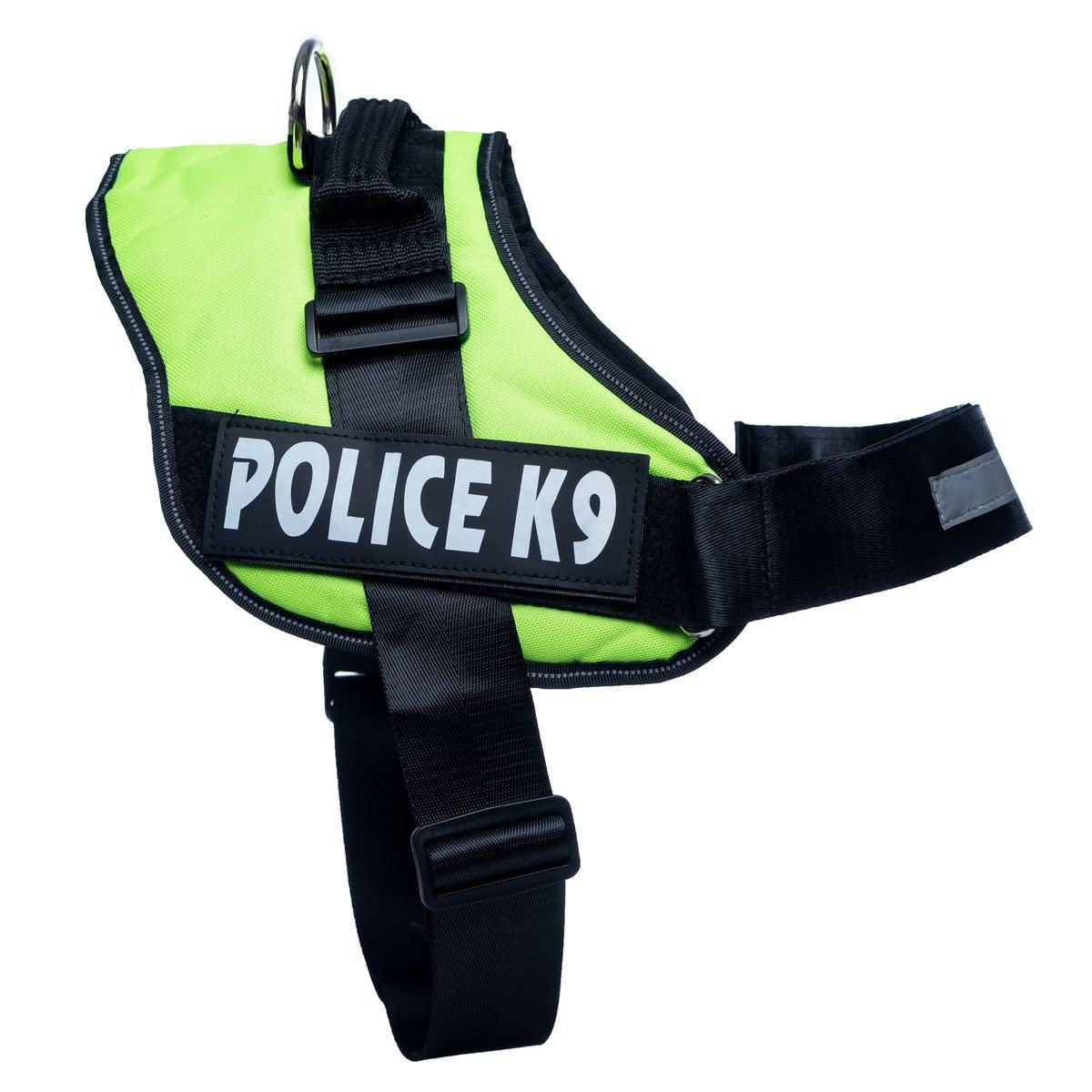Skatrs Police K9 Harness for Dogs (Neon Green)