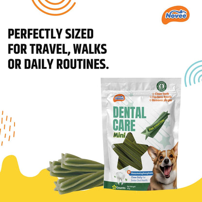 Novee Mini Dental Care Stick Treats for Dogs