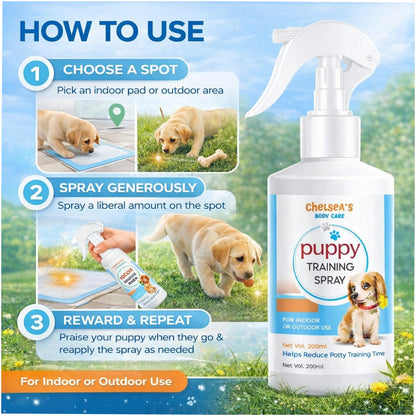 Chelsea’s Body Care Puppy Training Spray (Potty Training Aid for Puppies)