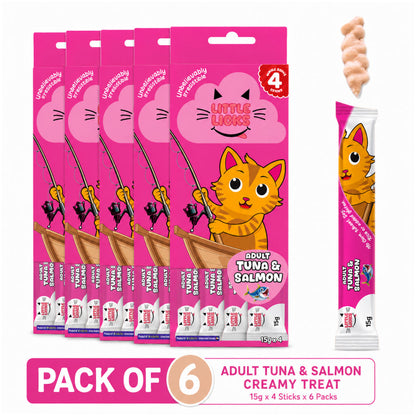 Smudges Little Licks Tuna and Salmon Creamy Bisque Adult Cat Treats