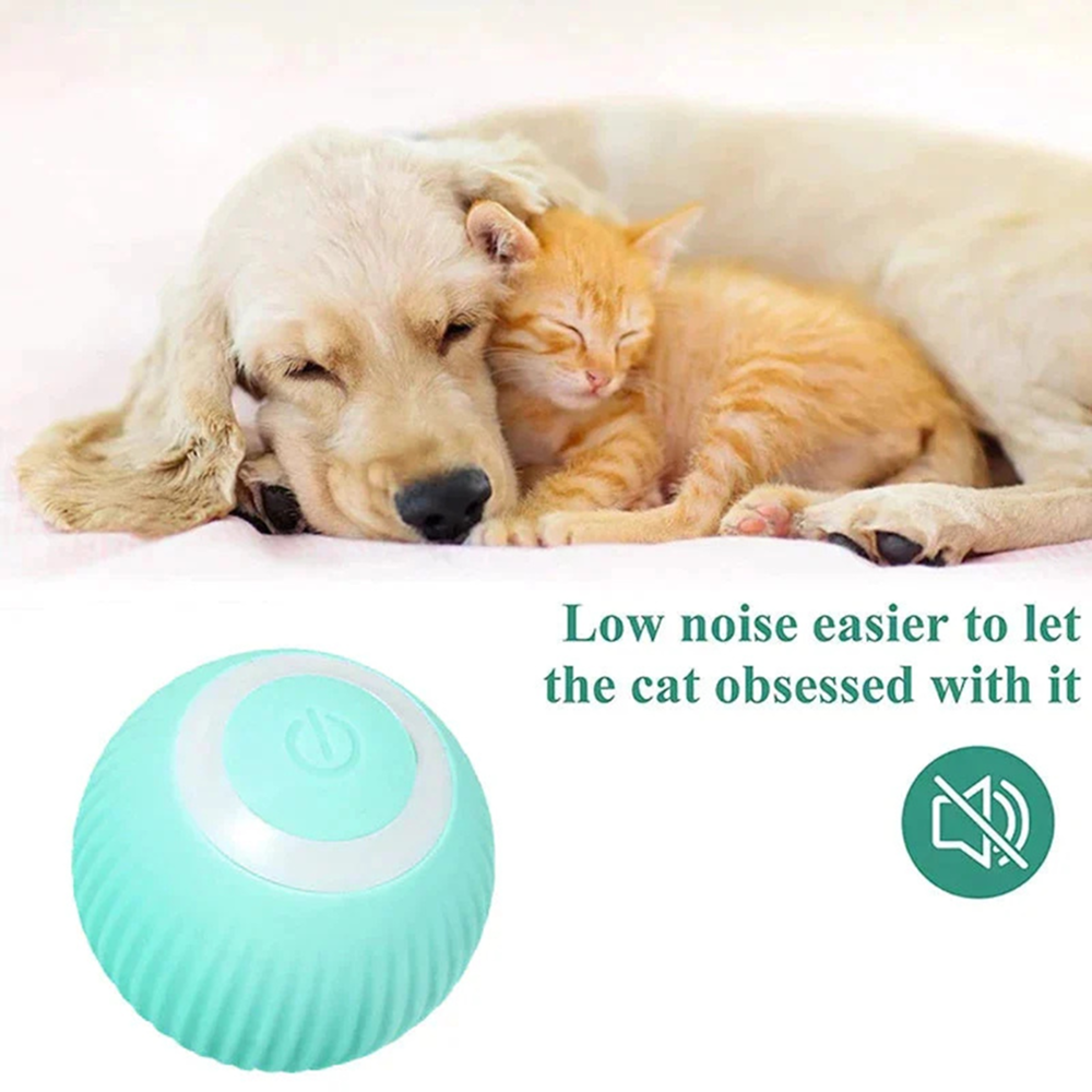 Healing Leaf 360 Degree Rotatable Interactive Toys for Dogs and Cats (Blue)